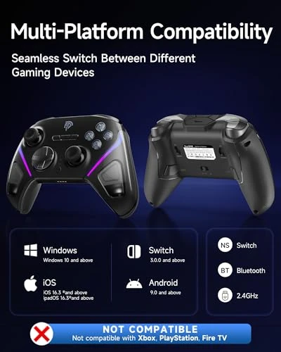 Wireless Controller with Smart Charging Dock — Gaming Controllers, EasySMX