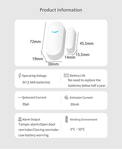 Wireless Door Window Sensor — Smart Home Security, SENCKIT
