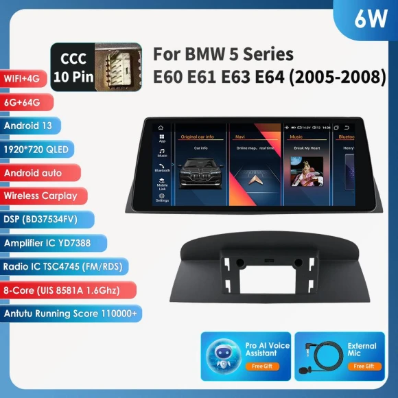 10.25-inch Smart Car Multimedia Player with GPS Navigation — In-Dash, Hizpo