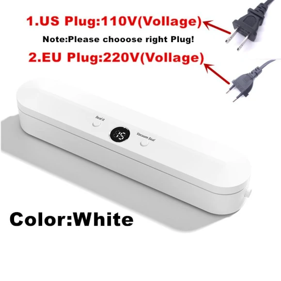 Automatic Vacuum Sealer with Free Bags — Vacuum Bags, Lntelligent Living Hall