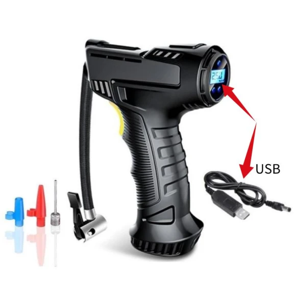 Car Tire Pump and Pressure Monitor — Fuel Pressure, HOME-Auto-001