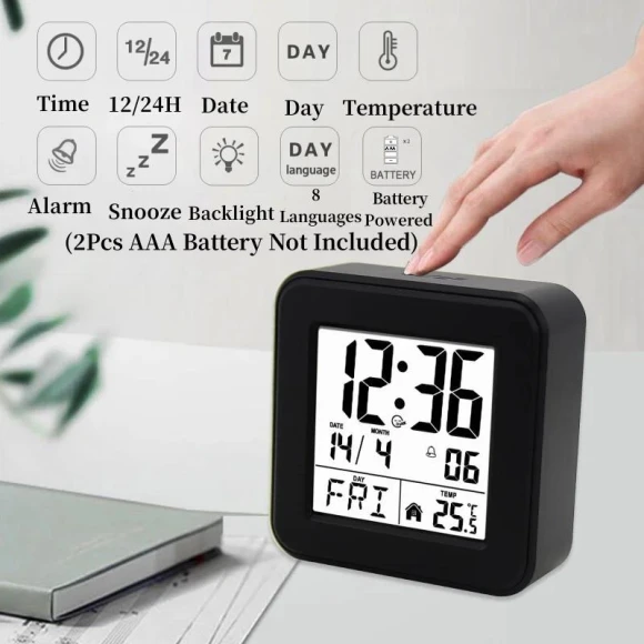 Portable Mini Digital Alarm Clock — Alarms & Clocks, TOP-MALL-001