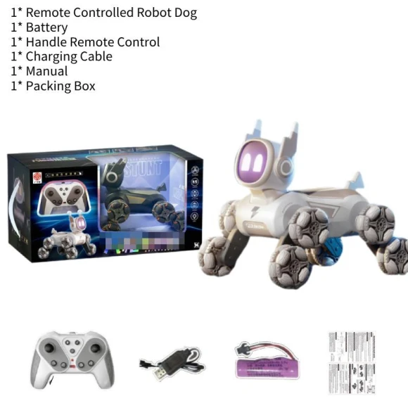 Remote Control Climbing Dog Toy With Gesture Sensors — Interactive Figures & Robots, FluxAtelier