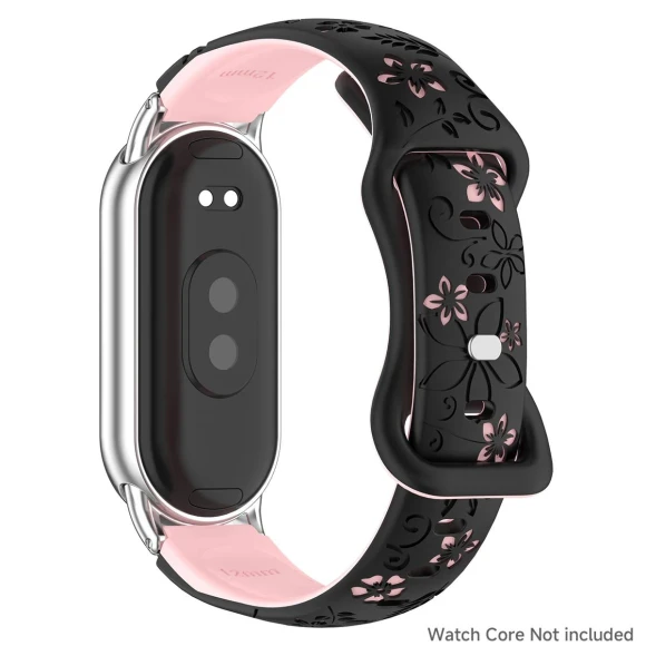 Silicone Flower 3D Engraved Bracelet — Smartwatches, Explorer Outdoors