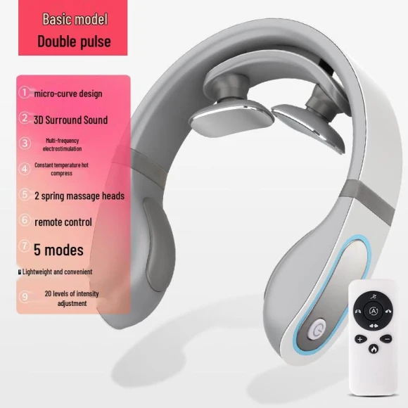 Smart Mini Neck Massager with Remote Control — Neck Pouches, Xiaomoshi