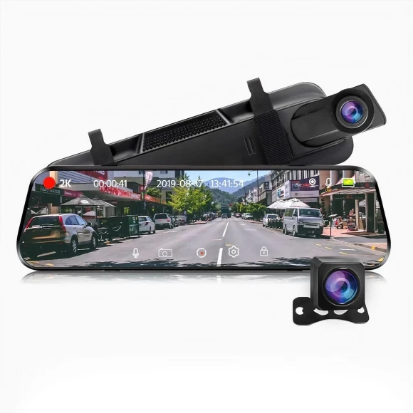 10-inch Touchscreen Dashboard Camera with Dual Recording — Dashboard Cameras, Homeware Essentials