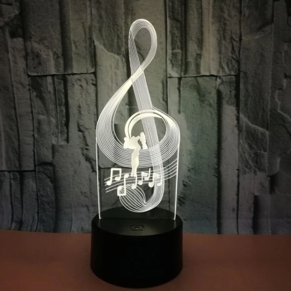 Acrylic 3D Table Lamp with Touch Remote Control — Lamps & Shades, Your Customized Mall
