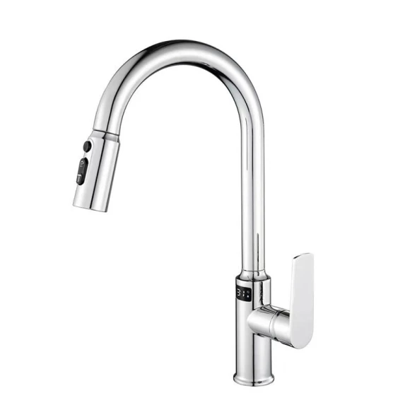 Smart Kitchen Faucet with Digital Display — Smart-Touch Kitchen Faucets, QIANBAIDI