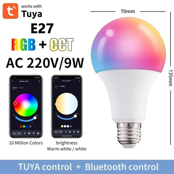 Smart RGB LED Light Bulb — LED, COOKING-MALL