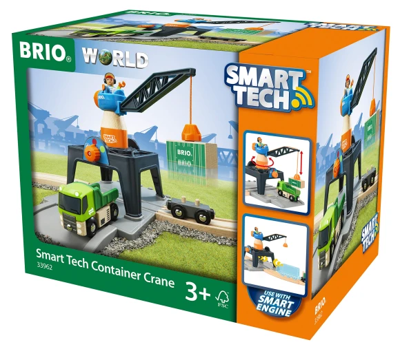 Smart Tower Crane — Train Cars, BRIO WORLD
