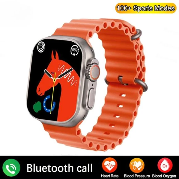 Smart Watch with Bluetooth Calls, Health Monitoring, and Wireless Charging — Smartwatches, Happy World Electronics