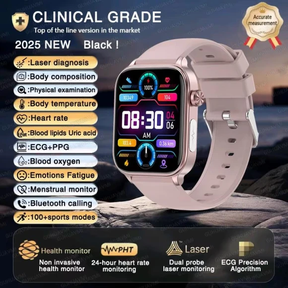 Smart Watch with ECG+PPG and AI Health Diagnostics — Smartwatches, SAMS Online