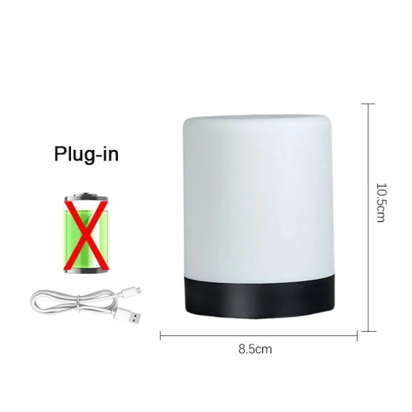 Touch Control LED Night Light with Dimmable Brightness — Night Lights, Good Household Items