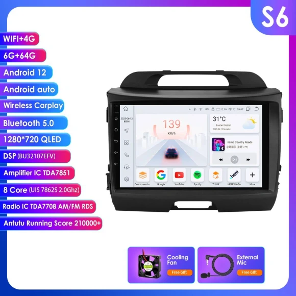 Android Car Radio with Voice Control — In-Dash, OSSURET