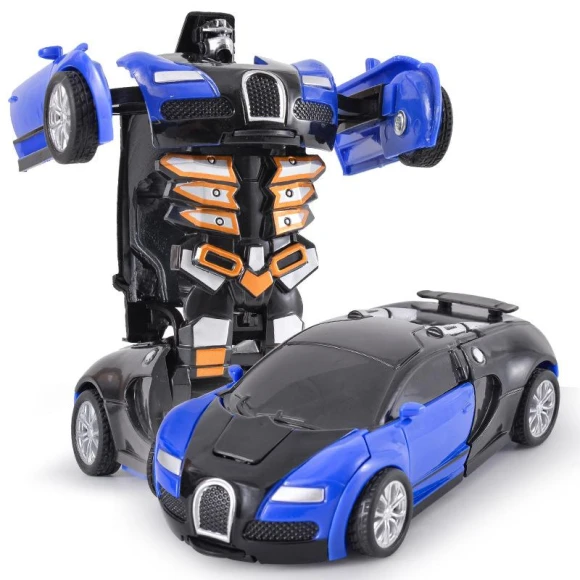 Automatic Deformation on Collision One-Click Robot Toy Car — Toy Vehicles, FourAll
