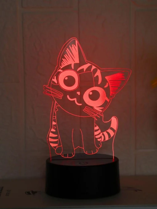 Creative Cartoon Cat 3D Night Light — Night Lights, COOKING-MALL