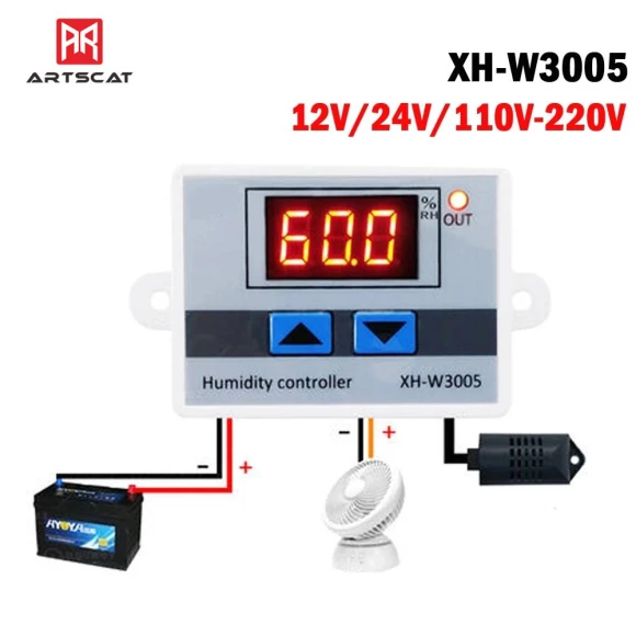 Digital Humidity Controller — Air Moisture Control, Jarhead