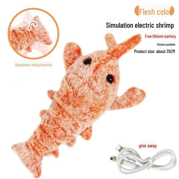 Electric Jumping Lobster Cat Toy — Interactive, AI Supermarket