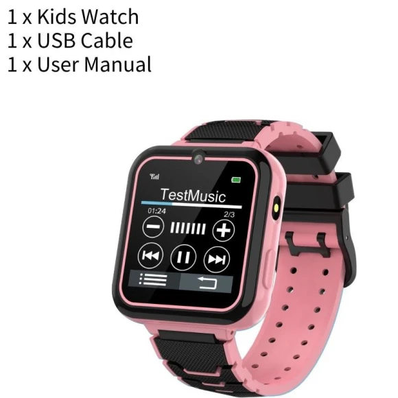 Kids Smart Watch with Touch Screen, Games, Music, Two-Way Communication, Calculator, Flashlight — Smartwatches, ZestCasa