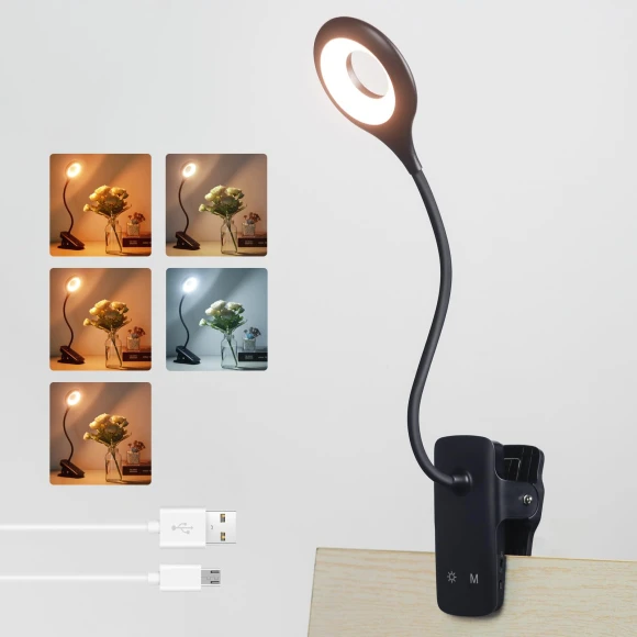 LED Reading Lamp with Clip — Book Lights, IN HOME