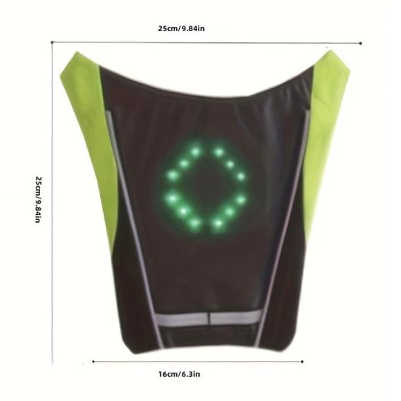 Smart LED Backpack for Cycling with Turn Signals — Flashlights, Mihao