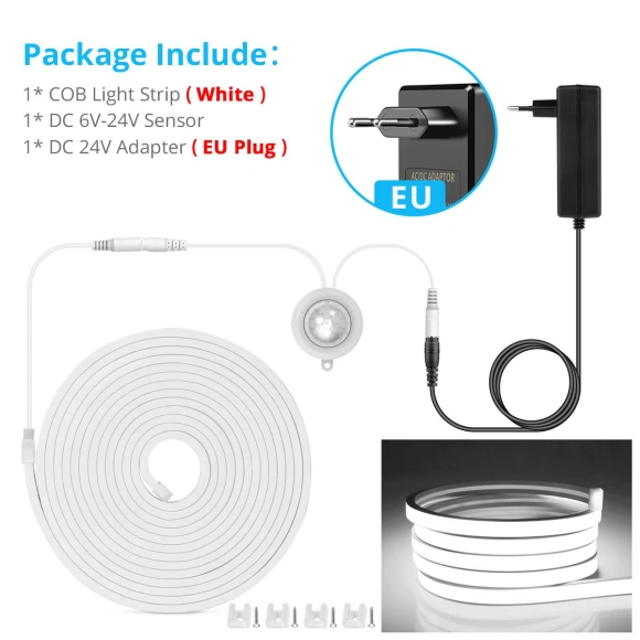 Smart PIR Motion Sensor with COB LED Neon Light Strip — LED Strips, MALITAI