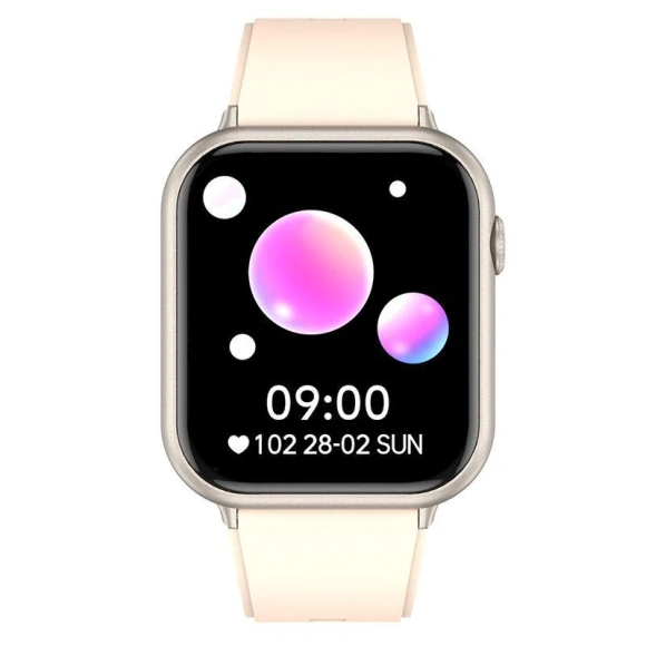 Smart Watch with Bluetooth Calling, Sports Modes, Heart Rate Monitor, Blood Pressure, and Step Counter in Gold — Smartwatches, Smarter than future