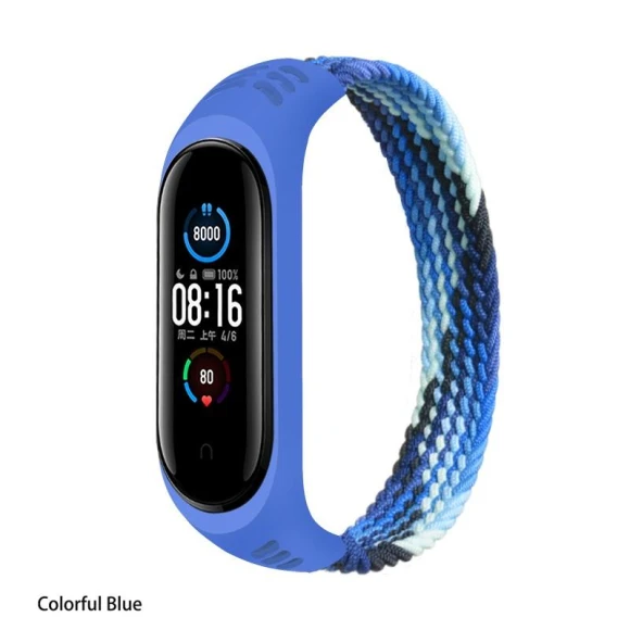 Woven Colored Silicone Watch Strap — Fitness Bands, Smartwatch Accessories