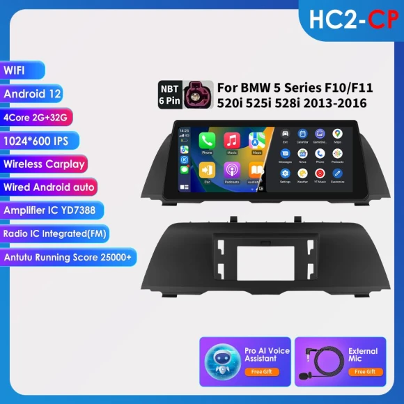 10.25-inch Car Multimedia Player with GPS Navigation — Car Installation Essentials, Hizpo