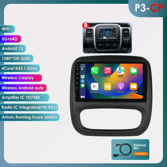 4G AI Voice Android Auto Car Radio — In-Dash, OSSURET