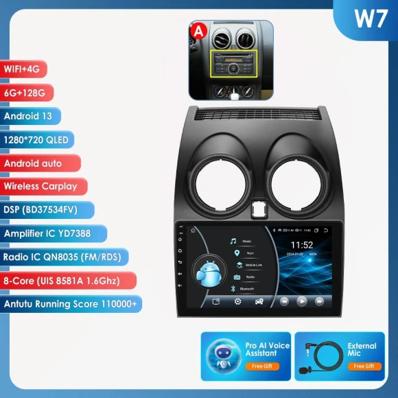 Android Auto Multimedia Car Radio — In-Dash, OSSURET