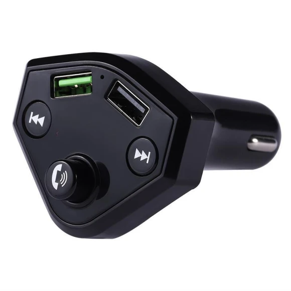 Car Charger with FM Transmitter and Bluetooth — Phone Accessories, AI Supermarket