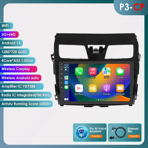 Intelligent Wireless Carplay Android Multimedia Player — In-Dash, Hizpo