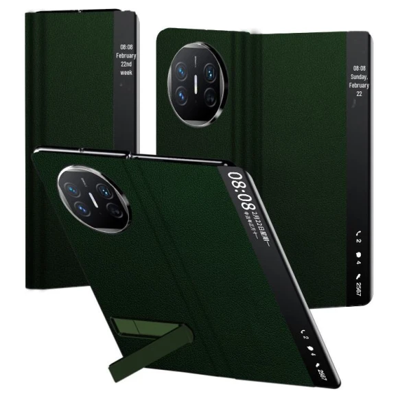 Leather Case with Smart Window Cover — Phone Accessories, Super Case