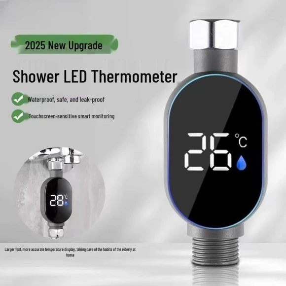 LED Shower Head with Temperature Display — Fixed, Chose One