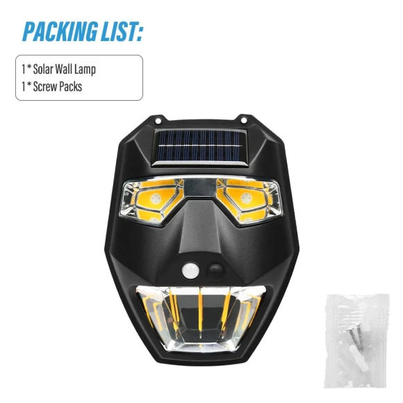 Outdoor Solar Garden Wall Light — Garden Illumination, Aura Living