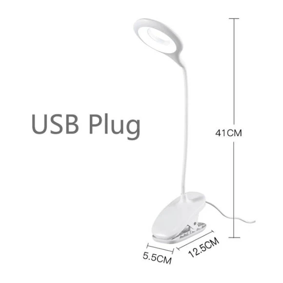 Rechargeable Reading Lamp with Clip — Study & Desk Lighting, Binchi