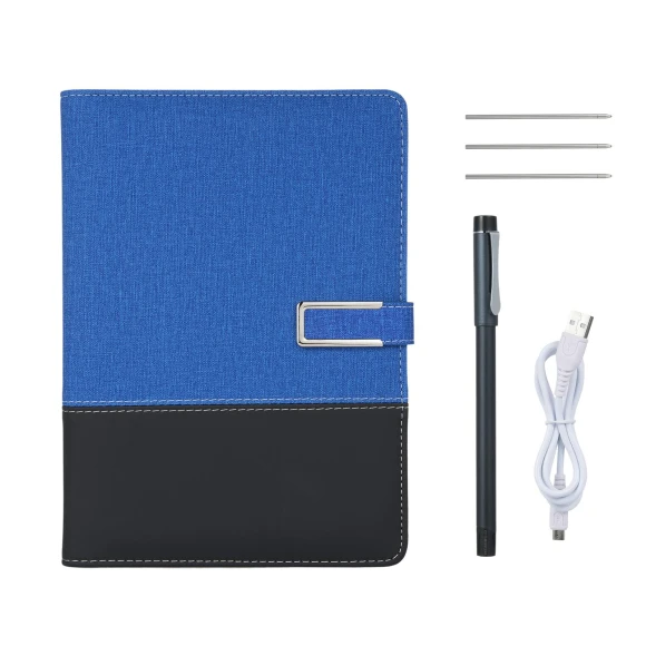 Smart Pen with Leather Notebook — Fittings, TOMTOP