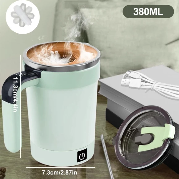 Smart Temperature Measurement Magnetic Automatic Stirring Cup — Beverage Warmers, Mellow Home