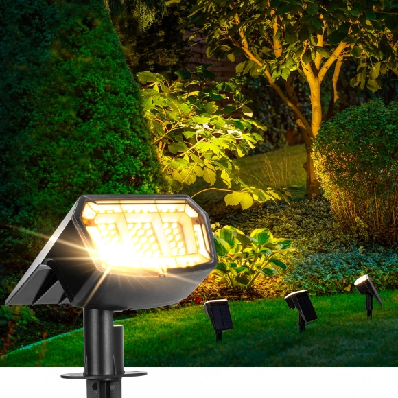 Solar-Powered Outdoor Spotlight with Light Sensor — Outdoor Illumination, Trendy Japanese products