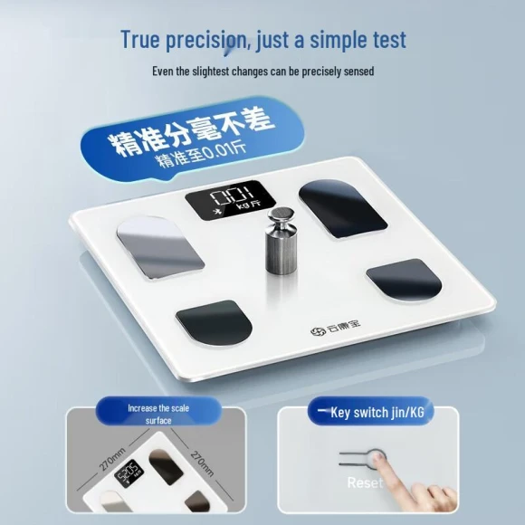 Smart Body Fat Scale — Body Composition Analysis, Yolanda