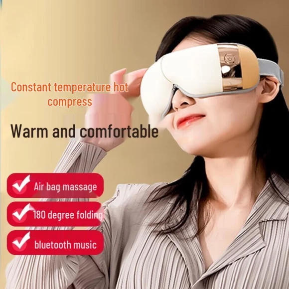Smart Eye Massager with Heat and Bluetooth Music — Rollers & Pens, Hezheng