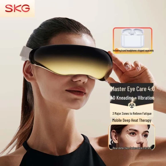 Smart Eye Massager with Heat and Bluetooth — Pillows, SKG