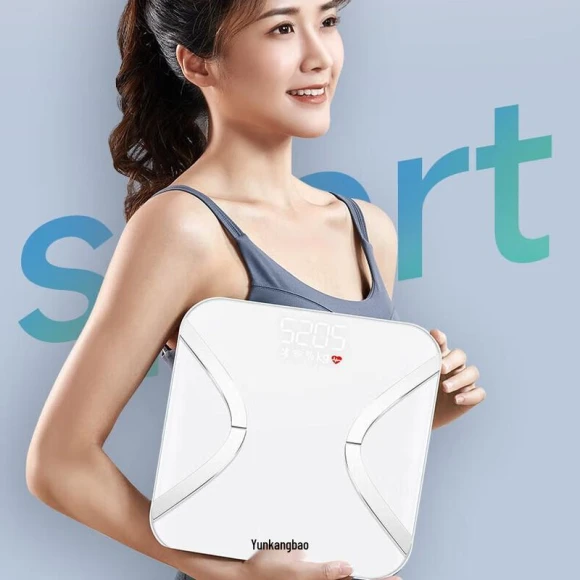 Smart Rechargeable Body Fat Scale — Body Composition Analysis, YunKangbao
