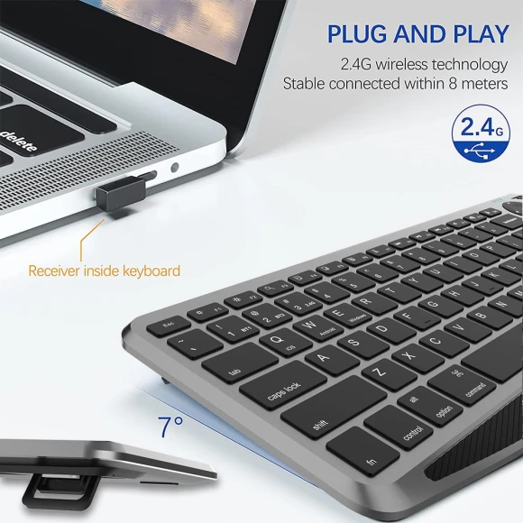Wireless Keyboard with Touchpad — Keyboards, MYWAYLIFE