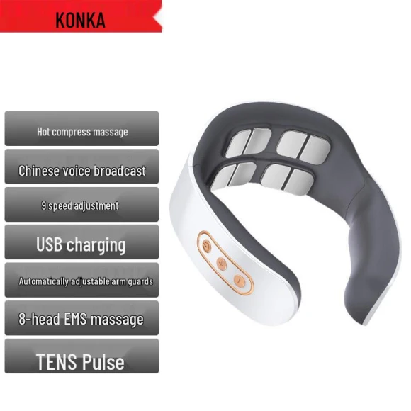 Rechargeable Smart Neck Massager — Rehabilitation & Therapy Equipment, Konka