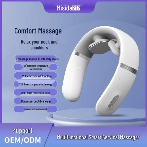 Smart Neck Massager with Heating Function — Back Relief Solutions, Meishida