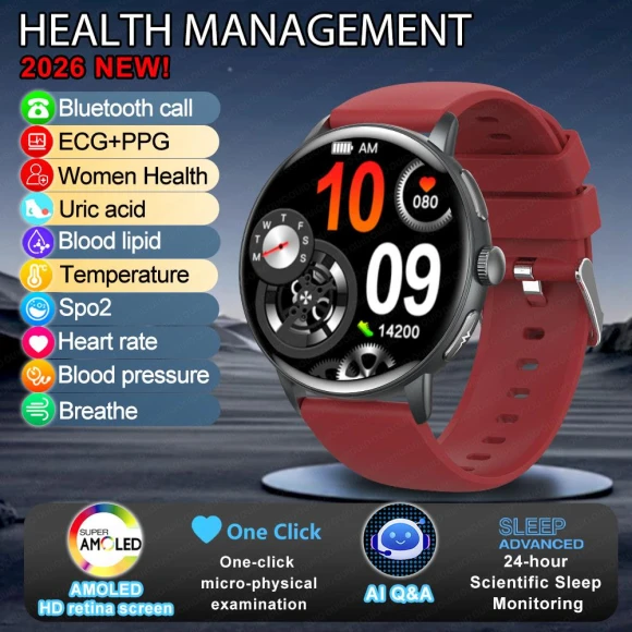Smart Watch with ECG and Blood Composition Measurement — Smartwatches, Zodvboz