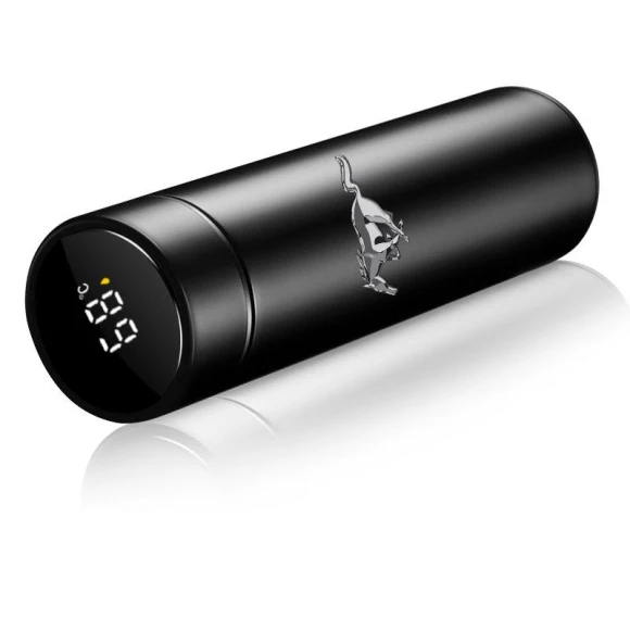 Portable Car Smart Thermos Bottle with Temperature Display — Beverage Warmers, Ford