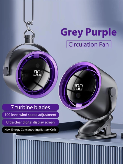 Rechargeable Desktop Cooling Fan with Smart Digital Display — Portable Cooling Solutions, Home Of Auto Parts